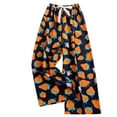 thumbnail image 1 of TaTaai Women's Elastic Waist Ankle Length Lounge Pants Printed 9/10 Length Long Pants Casual Home Soft Non See Through Bottoms Relax Fit Daily Wear Gift, 1 of 2