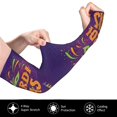 thumbnail image 3 of Fotbe Mardi Gras2 UV Sun Protection Arm Sleeves - Tattoo Cover Up - Basketball Arm Sleeve UPF 50 Cooling for Men Women, 3 of 8