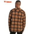 thumbnail image 7 of Bobcat Men's Flannel Shirt - Micro Polar Woven Long Sleeve Button Down Shirts for Men (Sizes: S-XL), 7 of 7
