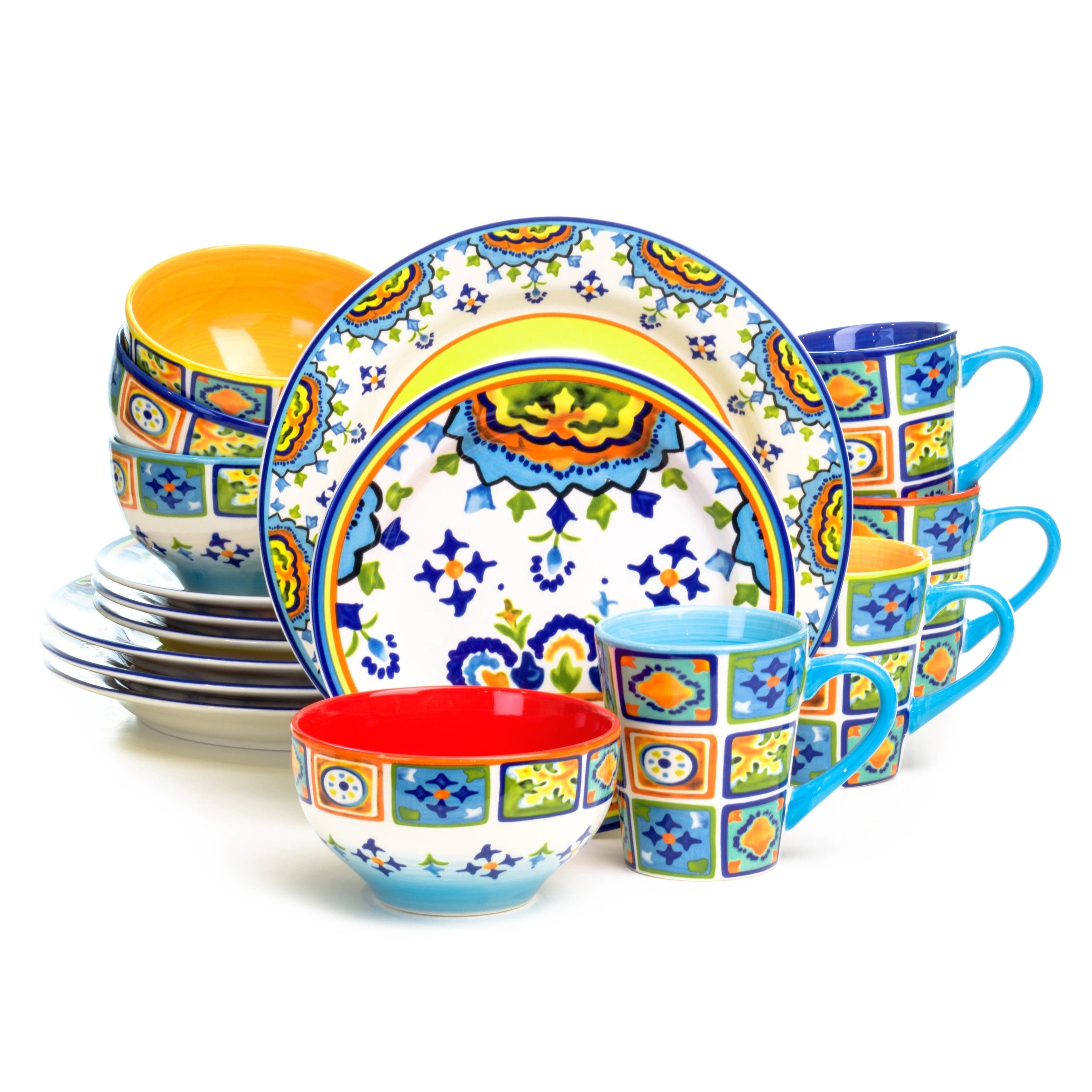 Euro Ceramica Inc. Euro Ceramica Mumbai 16Piece Dinnerware Set