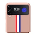 thumbnail image 2 of TOP SHE Case for 2021 SAMSUNG Galaxy Z Flip 3 5G Factory Unlocked Android Cell Phone (6.7 Inch), Hard Plastic Slim Lightweight Thin Classic Simple Stripe Cover Case (Pink B), 2 of 3