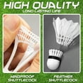 thumbnail image 3 of Fufafayo 3Pcs Windproof Outdoor Shuttlecocks 3PCS, Training Badminton Nylon, Stable Flight Shuttlecocks, Durable Wind Resistant Shuttlecocks for Professional Practice Outdoor Games Sports, 3 of 9