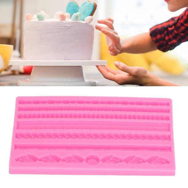 Molde de Cañón de Punto de Perla 3d Molde Alimento Grado de Pastel Reutilizable Molde de Decoración de Pasteles para Pasteles de Pan