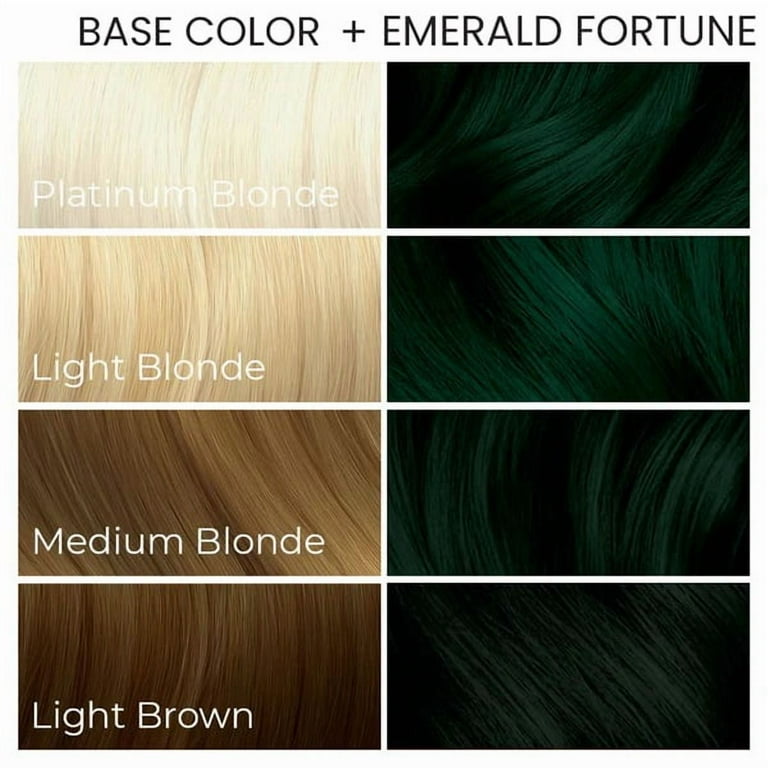 Arctic Fox Emerald Fortune Hair Dye, Dark Emerald Green, Semi