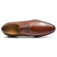 thumbnail image 4 of CMR CHAMARIPA Brown Cowhide Leather Mens Elevator Dress Shoes - Classic Men's Oxford Shoes 3.15 Inches / 8 CM, 4 of 9
