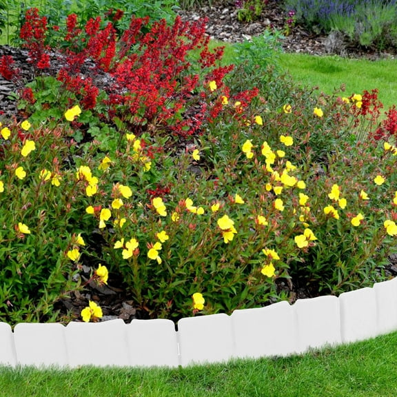 GOOHOCHY 1 Set Plastic Garden Edging Landscape Edging Stone Garden Fence Border For Kids Plastic Garden Fence Flexible Garden Edging