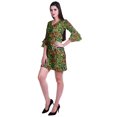 thumbnail image 3 of Moomaya Womens Printed Short Dress bell sleeve Shift dresses for women Casual Summer Clothing, 3 of 7