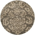 thumbnail image 5 of SAFAVIEH Florida Desmond Damask Shag Runner Rug, Smoke/Beige, 2'3" x 13', 5 of 11