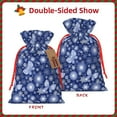 thumbnail image 2 of Fuzoiu Beautiful Snowflake Butterfly Print Christmas Gift Bag,Burlap Gift Bag with Drawstring Closure & Hang Tag,Perfect for Holidays, Birthdays, and Special Occasions-Small, 2 of 7