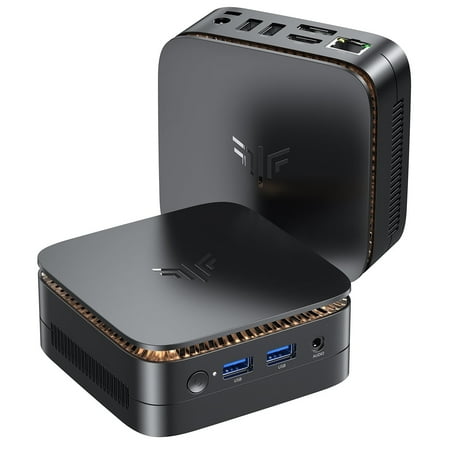 NIPOGI E1 Mini PC AMD Ryzen 3 3250U 8GB DDR4 256GB SSD Win11 Pro WiFi 5 Dual 4K Output Win11 Pro Black
