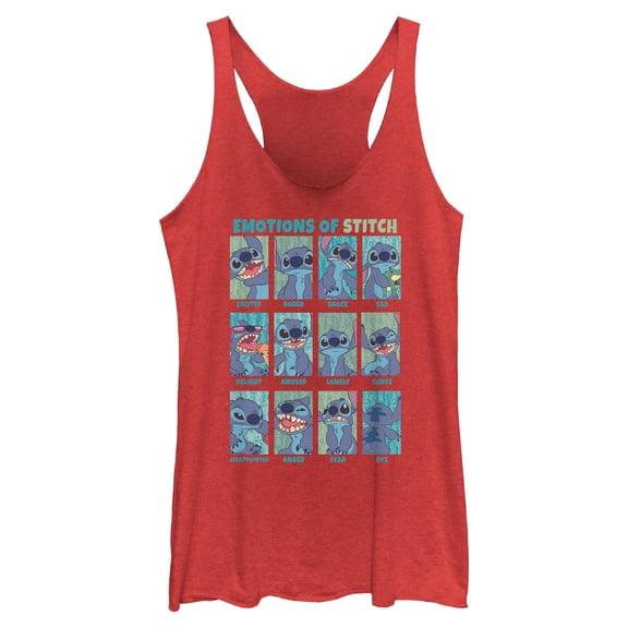 Womens Lilo & Stitch Emotions of 626 Racerback Tank