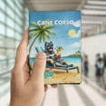 thumbnail image 4 of Cane Corso Hello Summer Beach Theme with Sunglasses and Tropical Cocktail Travel Passport Wallet Italian Mastiff Dog Lover Gifts Idea PU Leather Passport Holder Cover - 00009, 4 of 5