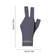 thumbnail image 3 of Guantes de billar para piscina, ligeros, con dedos abiertos, para entrenamiento amateur (gris), 1 ud., 3 of 3