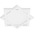 thumbnail image 2 of 22"OD x 12 1/4"C x 1"P Axel Architectural Grade PVC Contemporary Ceiling Medallion, 2 of 11