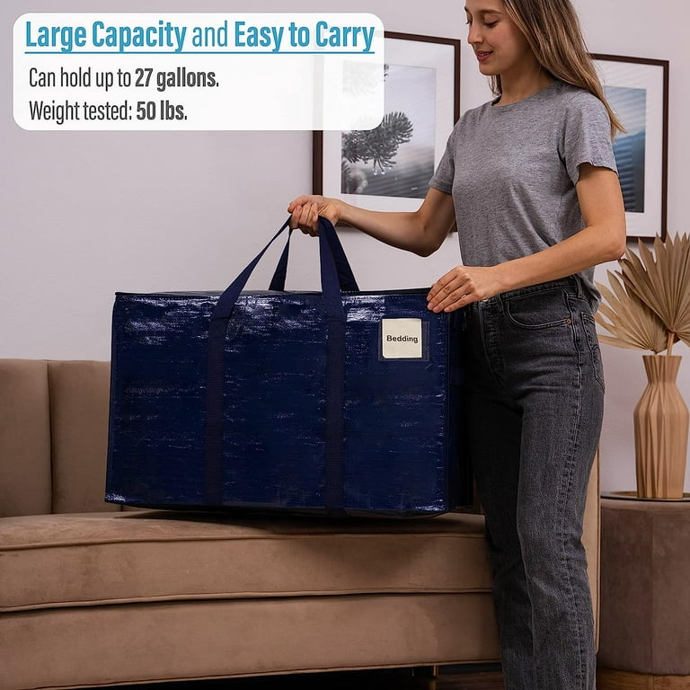 8 Packs Extra Large Moving Storage Bags, 27.6 W X 16.5 H X 13.8 D - Veno  Bags