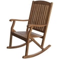 thumbnail image 3 of Leigh Country Sequoia Series Adult Rustic Acacia Hardwood Garden Relaxation Rocking Chair, Brown, 3 of 8