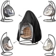 thumbnail image 3 of Funda para silla colgante, funda para silla capullo de columpio de huevo con cremallera, protector de muebles - Cremallera negra 115 cm DX 190 cm H Kuyhfg Bienvenido a Kuyhfg, 3 of 4