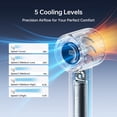 thumbnail image 2 of Ventilador de mano JISULIFE Life10s 5000 mAh, 28 h, 5 velocidades, 2 of 9
