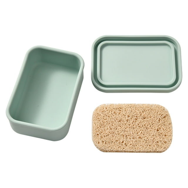 Plastic Organizer Box Silicone Soap Box, Outdoor Travel Multifunctional Portable Storage Container, Plastic Soap Box, Drainage Soap Box