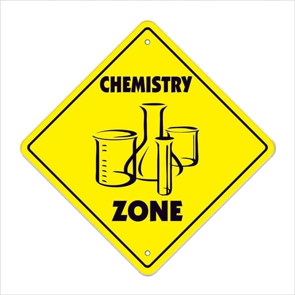 12 in. Chemistry Zone Xing Crossing Sign