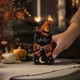 thumbnail image 5 of syligr Wooden Black Cat Figurine for Halloween Decorations, Black Cat Ornament for Mantel Shelf, Vintage Halloween Decor for Table Centerpiece, Home Party Decor Gift, 8Inch, 5 of 6