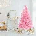 thumbnail image 6 of JWshufel 6.9ft Pink Artificial Christmas Tree Pre Wired Artificial Christmas Tree Features 1000 Branches Removable Metal Stand Foldable Base Easy to Set up and Store Ideal for Home Christmas Decor, 6 of 6