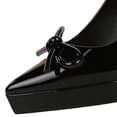 thumbnail image 4 of High Heels for Women Stiletto Pointed Toe Pumps 12CM Bow Wedding Shoes Sexy for Bride Prom Party, 4 of 6