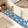thumbnail image 2 of Yayeee Faucet Mat for Kitchen Sink 14.7" Diatomite Long Splash Guard Pad, Baseballs Pattern, 2 of 7
