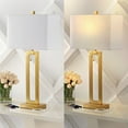 thumbnail image 6 of JONATHAN Y Sabrina 28.5" Vintage Industrial Iron LED Table Lamp with Pull-Chain and USB Charging Port, Brass Gold (Set of 2), 6 of 10