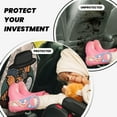 thumbnail image 4 of Xecao Pug Dog Pattern Car Seat Back Protector 2 Pack Large Capacity Pocket, Kick Mats Back Seat Protector, 4 of 8