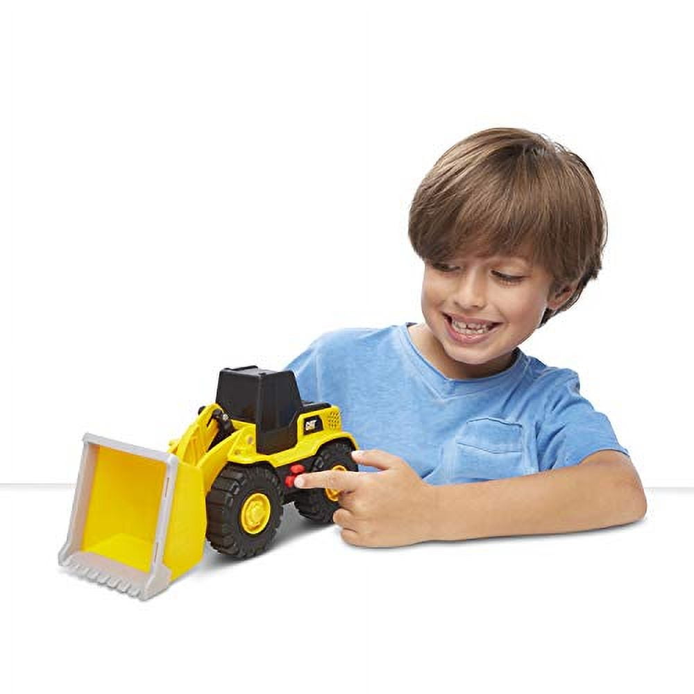 Cat Construction Tough Machines Toy Wheel Loader with Lights & Sounds, Yellow