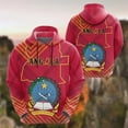 thumbnail image 3 of Nuevas sudaderas con capucha y cremallera para hombre y mujer, con estampado 3D de la bandera de Angola, de manga larga, con emblema del mapa angoleño, sudaderas de gran tamaño, 3 of 5