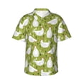 thumbnail image 2 of Goofa Lovely Chickens Hawaiian Shirt for Men, Unisex Summer Beach Casual Short Sleeve Button Down Shirts,Aloha Tropical Floral print shirt-XX-Large, 2 of 9