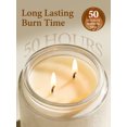thumbnail image 6 of Cirhy Vanilla Caramel Soy Wax Scented Candle, 210g Double Wick Aromatic Candle in Milk-White Textured Glass Jar, Warm Sweet Fragrance Candle for Home Decor, Ambience & Gifting, 6 of 9