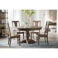 thumbnail image 5 of World Interiors Chatham Downs 54-Inch Round Dining Table in Weathered Teak Finish, 5 of 5