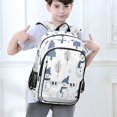 thumbnail image 6 of FORMRS Unisex School Backpack 17" Student Travel Bag with Laptop Compartment, Cartoon Snowmen, 6 of 7