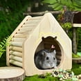 thumbnail image 3 of Cheers.US Pet Bed Rabbit Bed Cozy Guinea Pig Hideout House Bunny Hideout for Rabbits Hamster Bunny Rats Chinchilla Cave Bed Small Animal Bed, 3 of 14