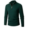 thumbnail image 6 of Men's Long-sleeved Half-turtleneck Zip-up Sweater, 6 of 11
