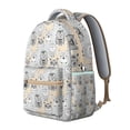 thumbnail image 3 of Big Eyes Owl Pattern Student’s Backpack Wear-Resistant, Waterproof, Adjustable Strap School Bag with Breathable Padding, Multifunctional for Sports, Camping, Travel, and Daily Use, 3 of 6