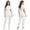 White, variant on Coveralls for Women Oil-resistant Medical Nursing Uniform Short Sleeve Unitard Mechanic Jumpsuit Black XXL