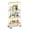 Utility Slim Storage Cart White, variant on Utility Slim Storage Cart with Wheels, 4 Tier Slim Rolling Cart, Slim Rolling cart for Kitchen,Small Rolling Cart with Wood Top, Skinny Metal Organization Trolley Laundry with Handle for Small Space