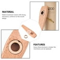 thumbnail image 7 of Stri 1Pc Wooden Kazoo Ukulele Guitar Partner Wood Musical Instruments (Khaki), 7 of 7