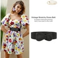 thumbnail image 6 of Women Stretchy Belt for Dresses Vintage Elastic Wide Waist Belt, 6 of 9