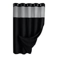 thumbnail image 3 of Cortina de ducha resistente y multifuncional, accesorio de baño para hotel, poliéster. Negro, 3 of 9