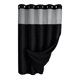 thumbnail image 3 of Cortina de ducha, accesorio versátil para baño, forro de hotel, lavable. Negro, 3 of 8