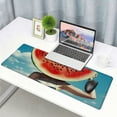 thumbnail image 6 of JRXY Summer Whimsy Watermelon Slice Mouse Pad, 31.5 x 11.8 Inch Extended Size, Highly Durable Design, Superior Control Surface, Non-slip Rubber Base, Water-resistant Coating 31.5x11.8 in, 6 of 6