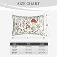 thumbnail image 4 of Uemuo Colorful Mushrooms and Plants Print Throw Pillow Case – Cozy & Soft Cushion Cover, Hypoallergenic Pillow Case for Sleeping, Perfect for Women with Envelope Closure-, 4 of 6