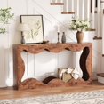 thumbnail image 2 of QinaQin 63 Inch Entryway Table, Console Table with Storage, Brown, 2 of 7