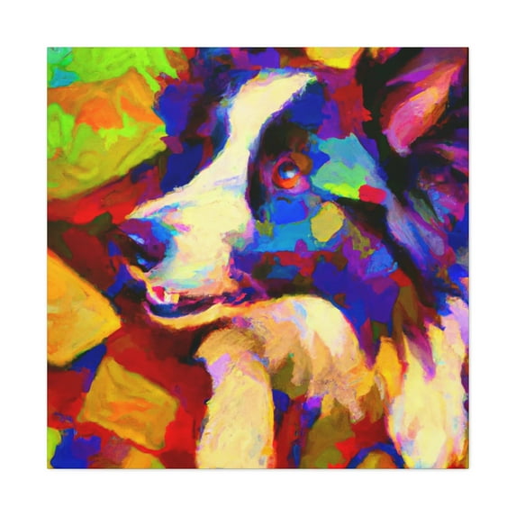 Border Collie in Fauves - Canvas