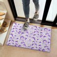 thumbnail image 2 of White Purple Butterfly Flower Pattern Door Rugs,Washable Non Slip Door Mats Indoor,Decorative Door Mats,Entry Mat Indoor for Entrance,Bedroom,Kitchen,Bathroom,16"x24", 2 of 6
